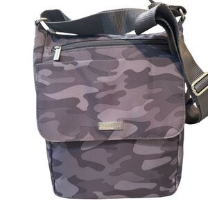 NEW Baggallini Town Bagg (Grey Camo)RFID Pocket